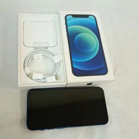 Apple iPhone 12 mini A2398 ブルー 64GB SIMフリー 通電起動初期化済 バッテリー76％ 箱、ケーブル、シムピン付