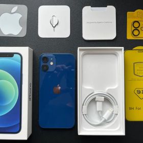 【極美品】iPhone12miniブルー64GB SIMフリー 88% おまけ付