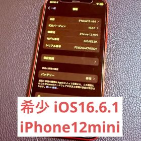 【希少】iPhone12mini 64GB iOS16.6.1