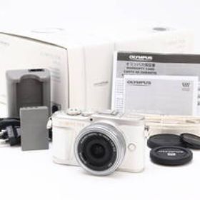 AA- (極上品) OLYMPUS オリンパス PEN E-PL10 14-42mm EZレンズキット ホワイト シャッター回数1133 初期不良返品対応 33-265