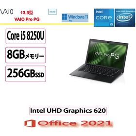 VAIO(バイオ) ノートパソコン VAIO Pro PG VJPG11C11N/Core i5/8GB/256GB/13.3型/Intel UHD Graphics 620/Win 11/MS Office 2021/アウトレット品/展示/傷あり