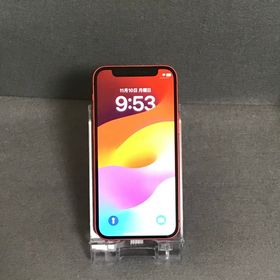 美品中古 Appleストア版 SIMフリー iPhone12 mini 64GB レッド色