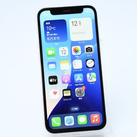【動作可＊電池100 %】 au SIMフリー iPhone12 mini 64GB ホワイト