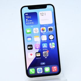 【動作可＊電池100 %】 au SIMフリー iPhone12 mini 64GB ホワイト