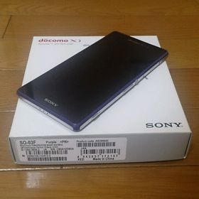 即落/即発!!美中古品 SO-03F Xperia Z2 パープル(スマートフォン本体)