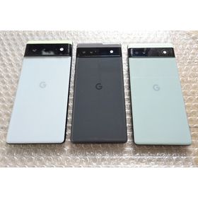 美品 Google Pixel 6 6a 計3台 128GB 黒色 緑色(スマートフォン本体)