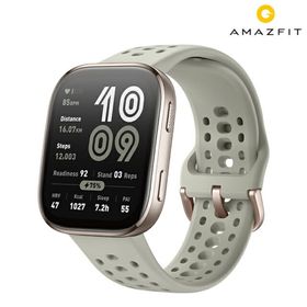 アマズフィット(Amazfit)の【新品】アマズフィット Amazfit 腕時計 メンズ SP170074-C230 充電式クォーツ ブラックxストーン デジタル表示(腕時計(デジタル))