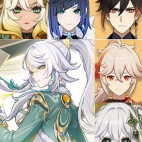 原神）★5×6兹白 ➕シロネン➕楓原万葉➕夜蘭➕ナヒーダ➕鍾離