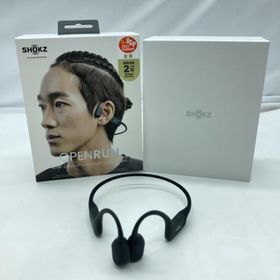 アフターショックス(AFTERSHOKZ)の【中古】Shokz OpenRun SKZ-EP-000003 骨伝導イヤホン ブラック ワイヤレス 2022年[19][240019526968](ヘッドフォン/イヤフォン)