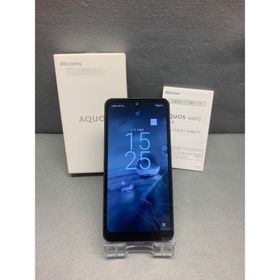 アクオス(AQUOS)の超美品 国内版 SIMフリー AQUOS wish2 64GB チャコール色(スマートフォン本体)