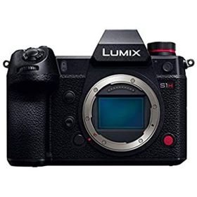 【中古】「非常に良い」パナソニック フルサイズ ミラーレス一眼カメラ ルミックス S1H ボディ 2420万画素 ブラック DC-S1H-K(ミラーレス一眼)