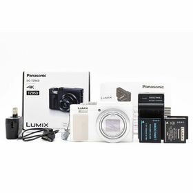 パナソニック(Panasonic)の【美品 元箱あり】PANASONIC LUMIX DC-TZ95D ホワイト(コンパクトデジタルカメラ)