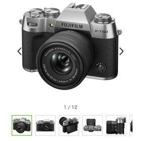 フジフイルム(富士フイルム)のX-T50 XC15-45mmレンズキット シルバー ズームレンズ(ミラーレス一眼)