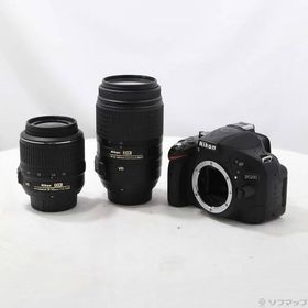 〔中古〕Nikon(ニコン) NIKON D5200 ダブルズームキット ブラック (2410万画素／SDXC)〔371-ud〕