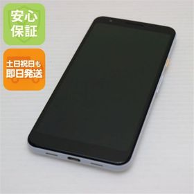 安心保証 超美品 Google Pixel 3a クリアリーホワイト 本体 白ロム