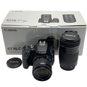 キヤノン(Canon)の☆☆CANON キャノン EOS Kiss X10 ダブルズームキット デジタル一眼レフ 箱付き(デジタル一眼)