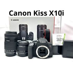 美品！EOS kiss X10i ダブルズームレンズキット♪安心フルセット♪(デジタル一眼)