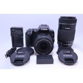 キヤノン(Canon)の【極美品】Canon EOS Kiss X10 ダブルズームキット ブラック(デジタル一眼)