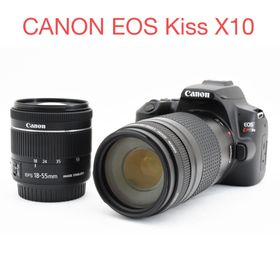 キヤノン(Canon)の一眼レフカメラ Canon EOS Kiss X10標準&望遠ダブルレンズセット(デジタル一眼)