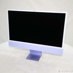 【中古】Apple(アップル) iMac 24-inch Mid-2021 Z130 Apple M1 8コアCPU_8コアGPU 8GB SSD256GB パープル 〔14.8 Sonoma〕 【258-ud】