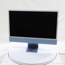 【中古】Apple(アップル) iMac 24-inch Mid-2021 MGPK3J／A Apple M1 8コアCPU_8コアGPU 8GB SSD256GB ブルー 〔26.3 Tahoe〕 【262-ud】