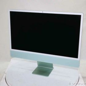 【中古】Apple(アップル) iMac 24-inch Mid-2021 MJV83J／A Apple M1 8コアCPU_7コアGPU 8GB SSD256GB グリーン 〔26.3 Tahoe〕 【348-ud】