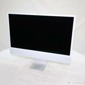 【中古】Apple(アップル) iMac 24-inch Mid-2021 MGPC3J／A Apple M1 8コアCPU_8コアGPU 16GB SSD512GB シルバー 〔26.3 Tahoe〕 【377-ud】