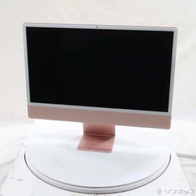【中古】Apple(アップル) iMac 24-inch Mid-2021 MGPM3J／A Apple M1 8コアCPU_8コアGPU 8GB SSD256GB ピンク 〔26.3 Tahoe〕 【258-ud】
