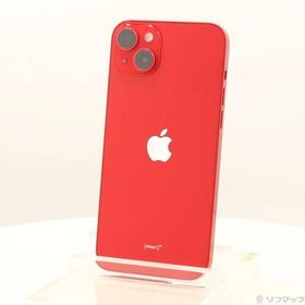 〔中古〕Apple(アップル) iPhone14 Plus 256GB プロダクトレッド MQ4P3J／A SIMフリー〔258-ud〕