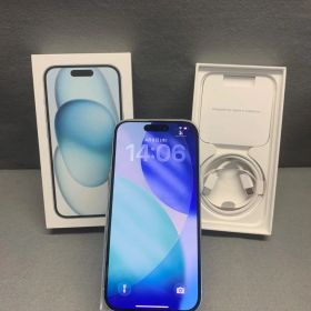 美品 国内版 SIMフリー iPhone15 128GB ブルー色