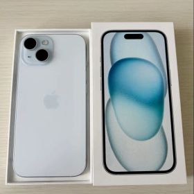 【美品】Apple iPhone 15／128GB ブルー 本体