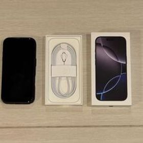 ■Apple iPhone16 Pro 128GB ブラックチタニウム MYMV3J/A バッテリ96% ■SIMフリー