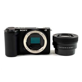 ソニー SONY VLOGCAM ZV-E10 II パワーズームレンズキット ZV-E10M2K B ブラック デジタル ミラーレス 一眼カメラ 中古