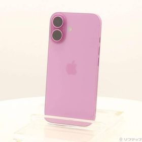 〔中古〕Apple(アップル) iPhone16 512GB ピンク MYE43J／A SIMフリー〔269-ud〕
