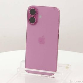 〔中古〕Apple(アップル) iPhone16 128GB ピンク MYDT3J／A SIMフリー〔262-ud〕