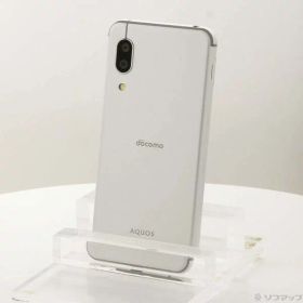 【中古】SHARP(シャープ) AQUOS sense3 64GB シルバーホワイト SH-02M docomoロック解除SIMフリー 【269-ud】