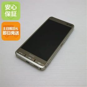 美品 KYV43 BASIO3 ゴールド スマホ 即日発送 スマホ 白ロム au KYOCERA 土日祝発送OK 02000