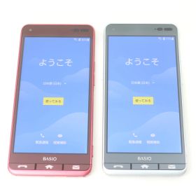 IT650BG5XC8Y 京セラ BASIO3 ベイシオ3 au Android 32GB ブルー/赤 KDDI〇 スマートフォン 2台セット