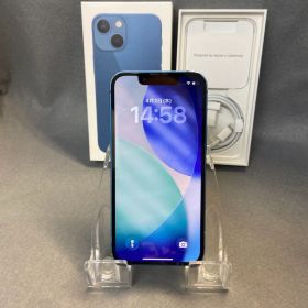 中古 国内版 SIMフリー iPhone13 mini 256GB ブルー色