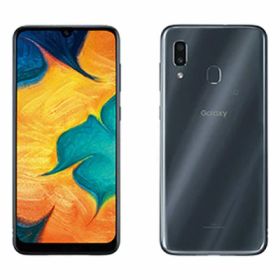 【SIMロック解除済】au Galaxy A30 SCV43 ブラック SAMSUNG 当社3ヶ月間保証 中古 イオシス