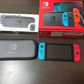 Nintendo Switch 本体 画面保護フィルム貼り付け済み ケース付き