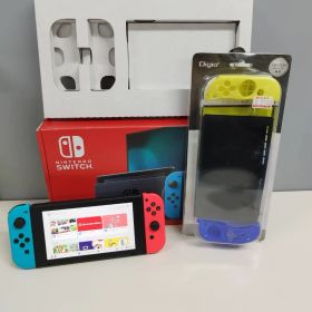 【美品】Nintendo Switch 本体 HAC-001(-01)/2020年製/バッテリー強化版〈HAD-S-KABAA〉カバーつき！