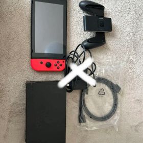 Nintendo Switch 赤/黒 本体 付属品付き あつ森カセット付き