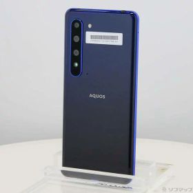 【中古】SHARP(シャープ) AQUOS R5G 256GB アースブルー 908SH SoftBank 【349-ud】