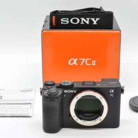 ＜極上品!＞ SONY ソニー α7C II ボディ ブラック [ILCE-7CM2 B] ♪あるとうれしい元箱＆スタートガイド付き♪