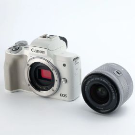 【動作確認済】Canon キヤノン EOS Kiss M2 EF-M15-45 IS STM レンズキット [ホワイト] _GP00004158