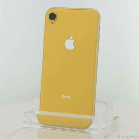【中古】Apple(アップル) iPhoneXR 64GB イエロー MT082J／A SIMフリー 【305-ud】