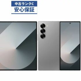 【中古】【可】Galaxy Z Fold6 256GB SCG28 シルバー シャドウ SIMロック解除済 au 【安心30日保証】 本体 白ロム CCコネクト