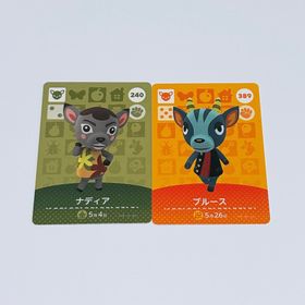 ニンテンドウ(任天堂)のどうぶつの森 ナディア ブルース amiiboカード シカ(その他)