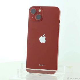 【中古】Apple(アップル) iPhone13 128GB プロダクトレッド MLNF3J／A SIMフリー 【247-ud】